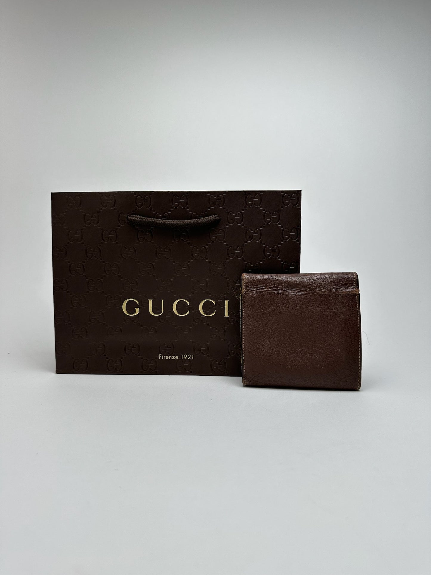 Vintage Gucci Horsebit Leather Wallet Brown