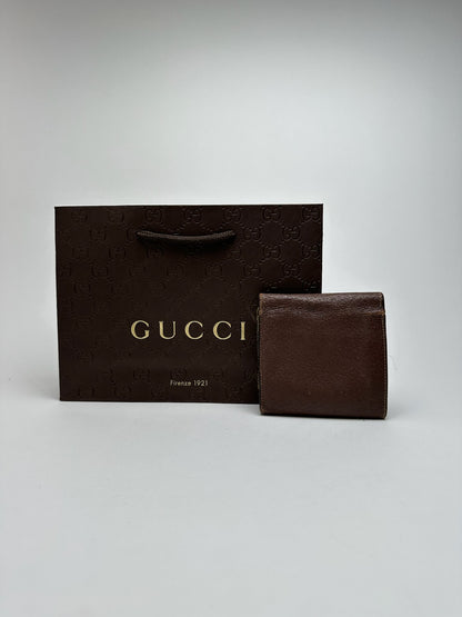 Vintage Gucci Horsebit Leather Wallet Brown
