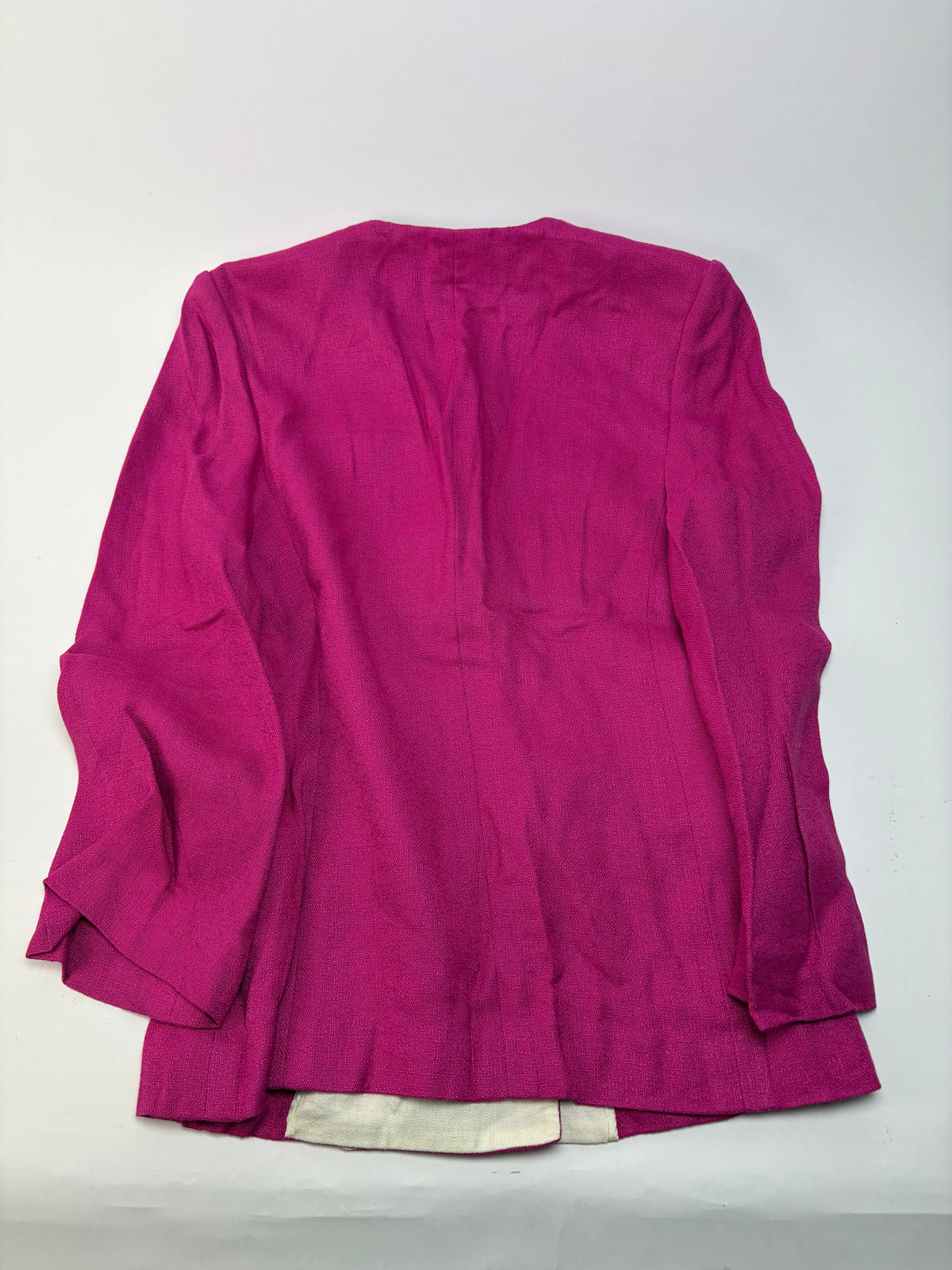 Vintage Dior Fuchsia Linen Blend Blazer Late 1980s–Early 1990s S