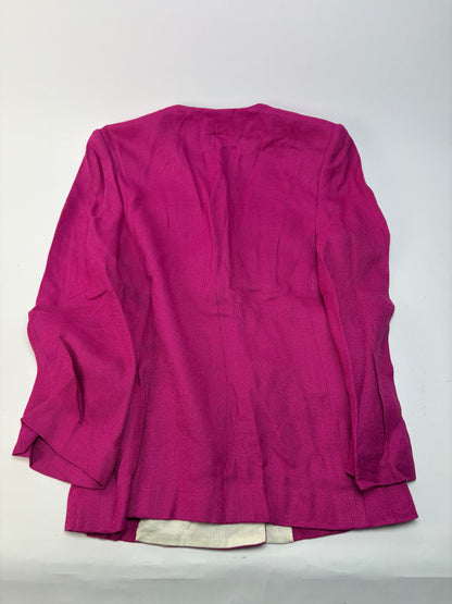 Vintage Dior Fuchsia Linen Blend Blazer Late 1980s–Early 1990s S