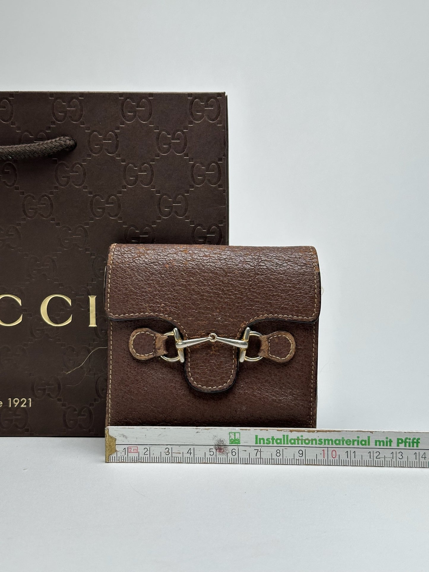 Vintage Gucci Horsebit Leather Wallet Brown