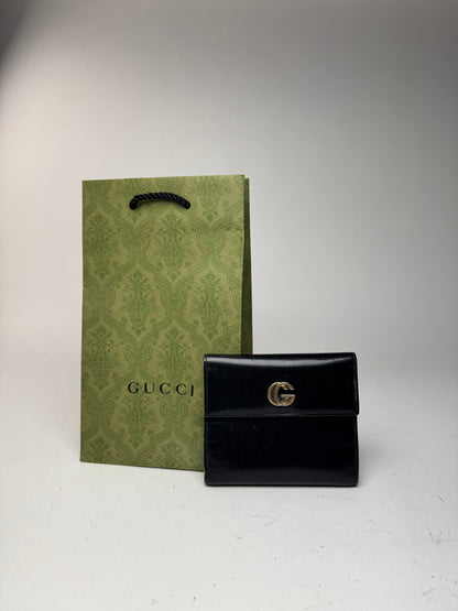 Vintage Gucci patent leather organizer / card holder black