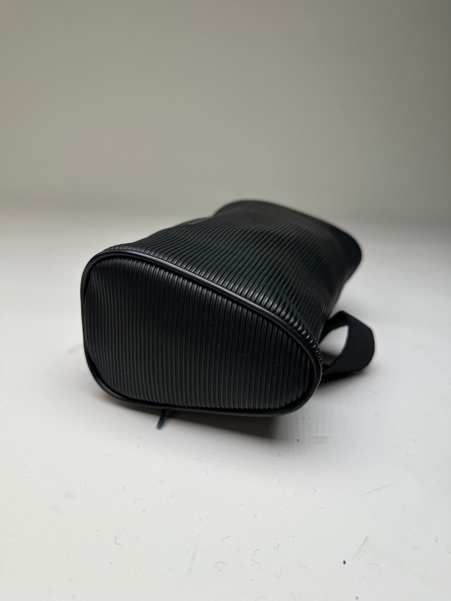 Vintage Issey Miyake Embossed Logo Pouch Black Synthetic