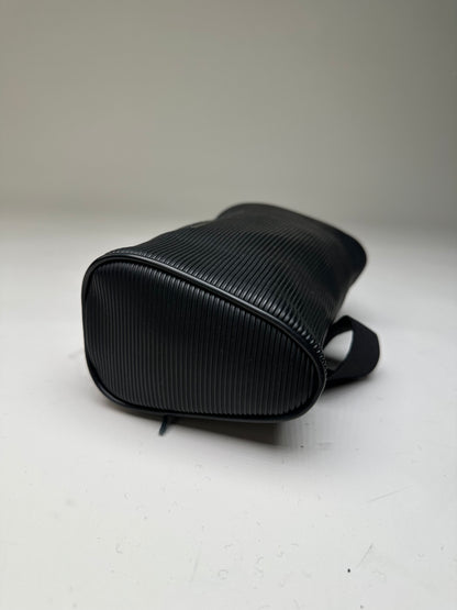 Vintage Issey Miyake Embossed Logo Pouch Black Synthetic