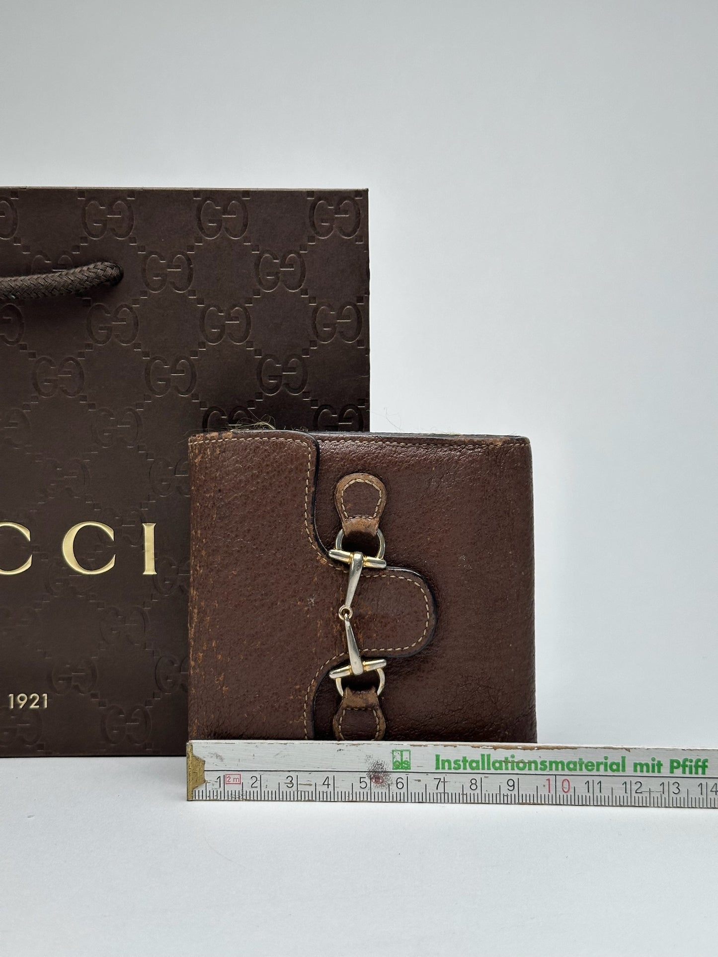 Vintage Gucci Horsebit Leather Wallet Brown