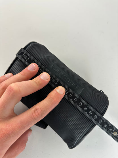 Vintage Issey Miyake Embossed Logo Pouch Black Synthetic