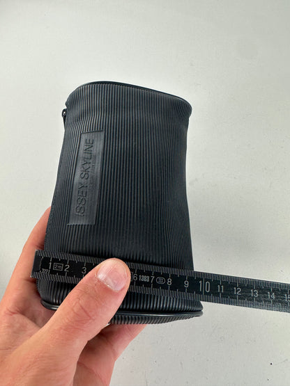 Vintage Issey Miyake Embossed Logo Pouch Black Synthetic