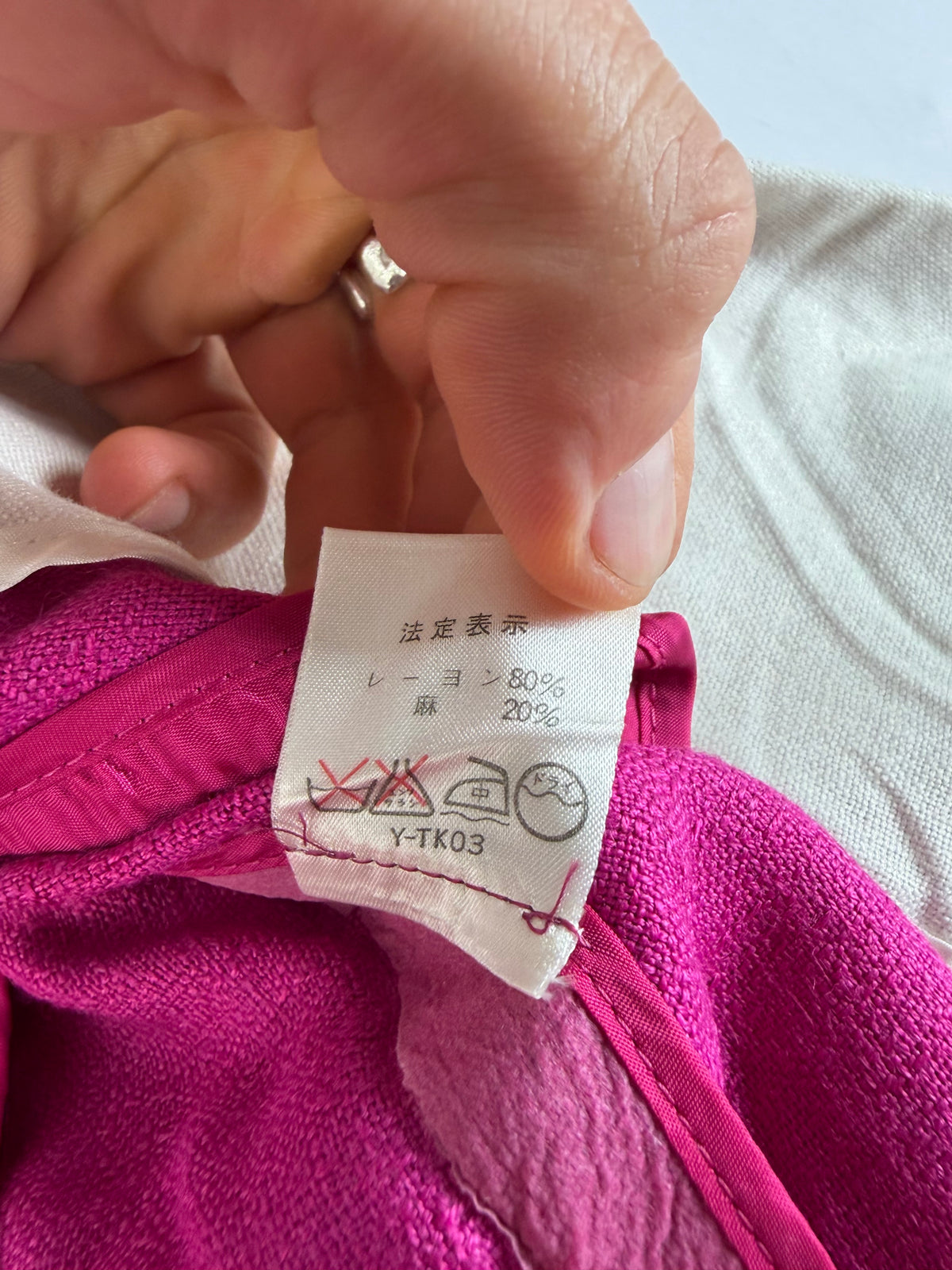 Vintage Dior Fuchsia Linen Blend Blazer Late 1980s–Early 1990s S