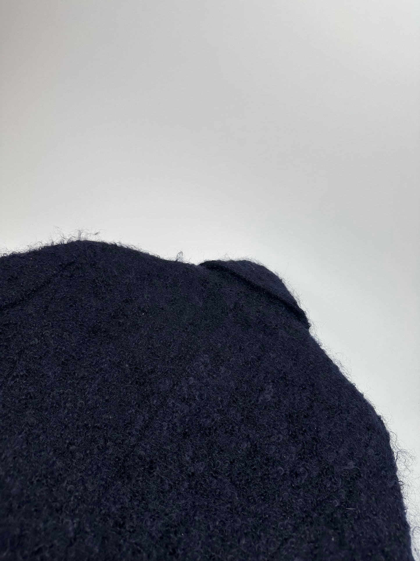 Vintage Courreges Tweed Coat Navy Black L