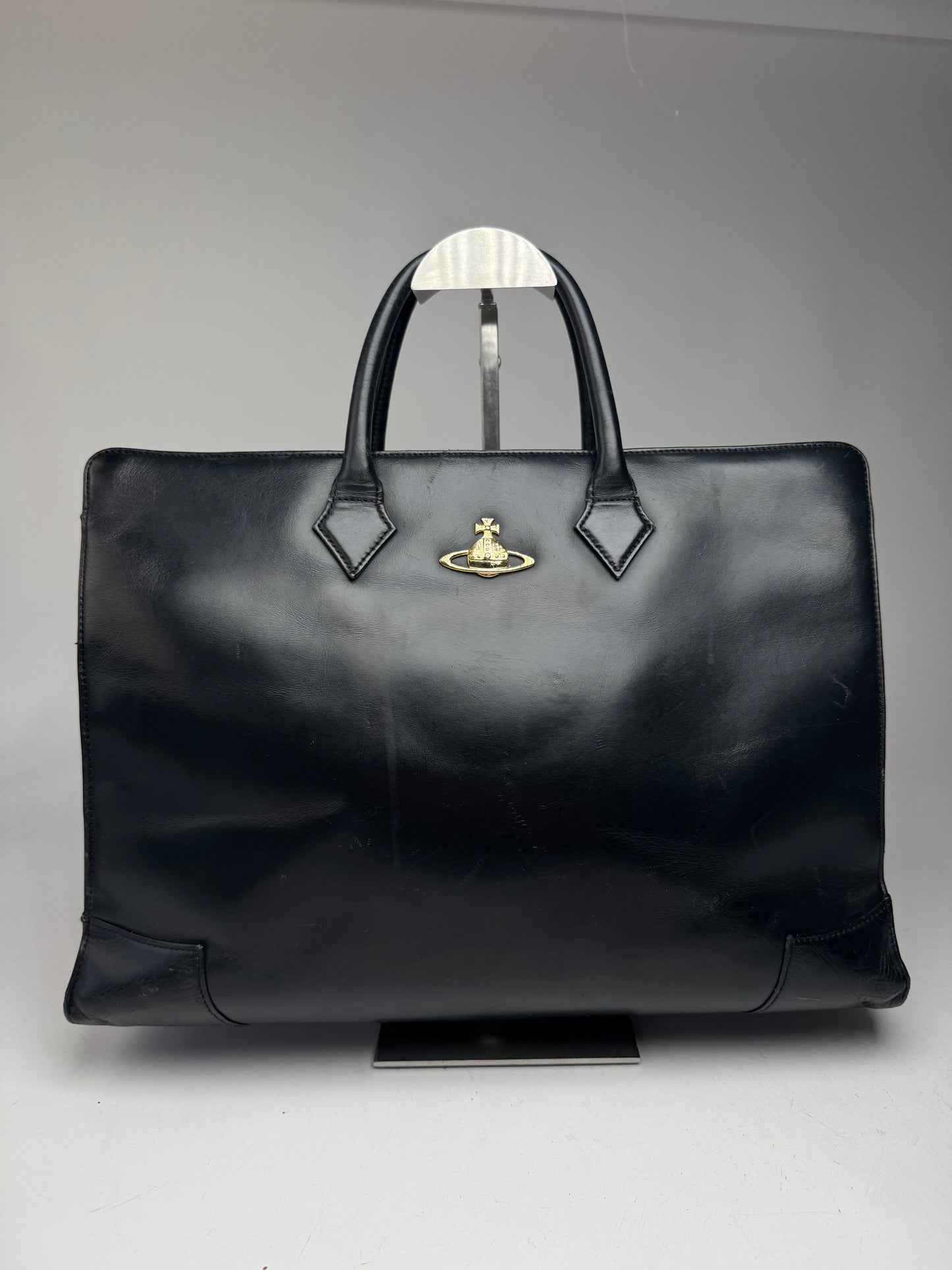 Vintage Vivienne Westwood Leather Bag Black