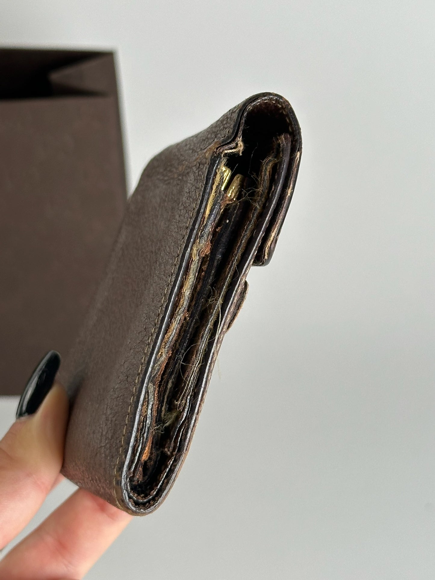 Vintage Gucci Horsebit Leather Wallet Brown