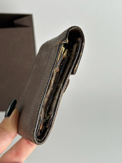 Vintage Gucci Horsebit Leather Wallet Brown