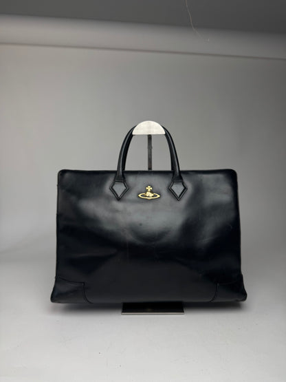 Vintage Vivienne Westwood Leather Bag Black