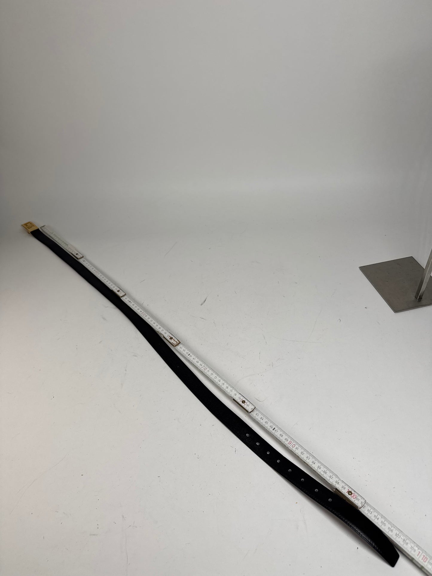 Vintage Celine Carriage Leather Belt black