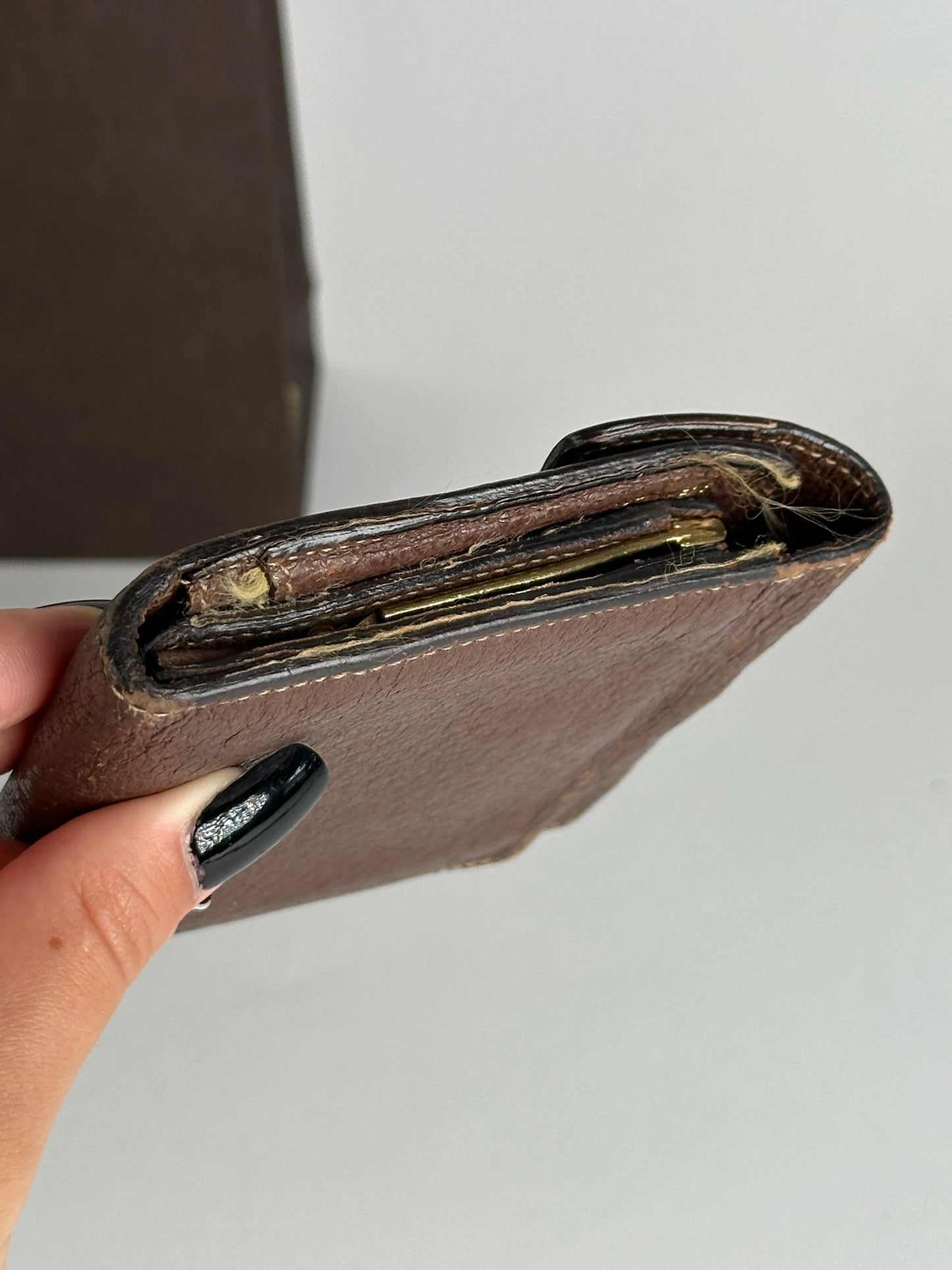 Vintage Gucci Horsebit Leather Wallet Brown