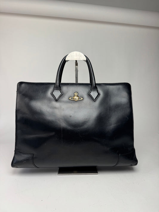 Vintage Vivienne Westwood Leather Bag Black