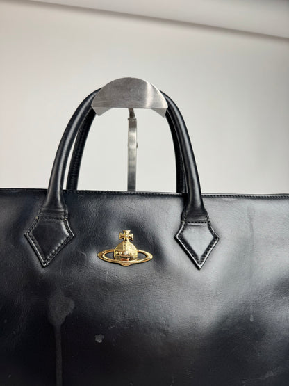Vintage Vivienne Westwood Leather Bag Black