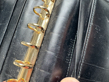 Vintage Gucci patent leather organizer / card holder black