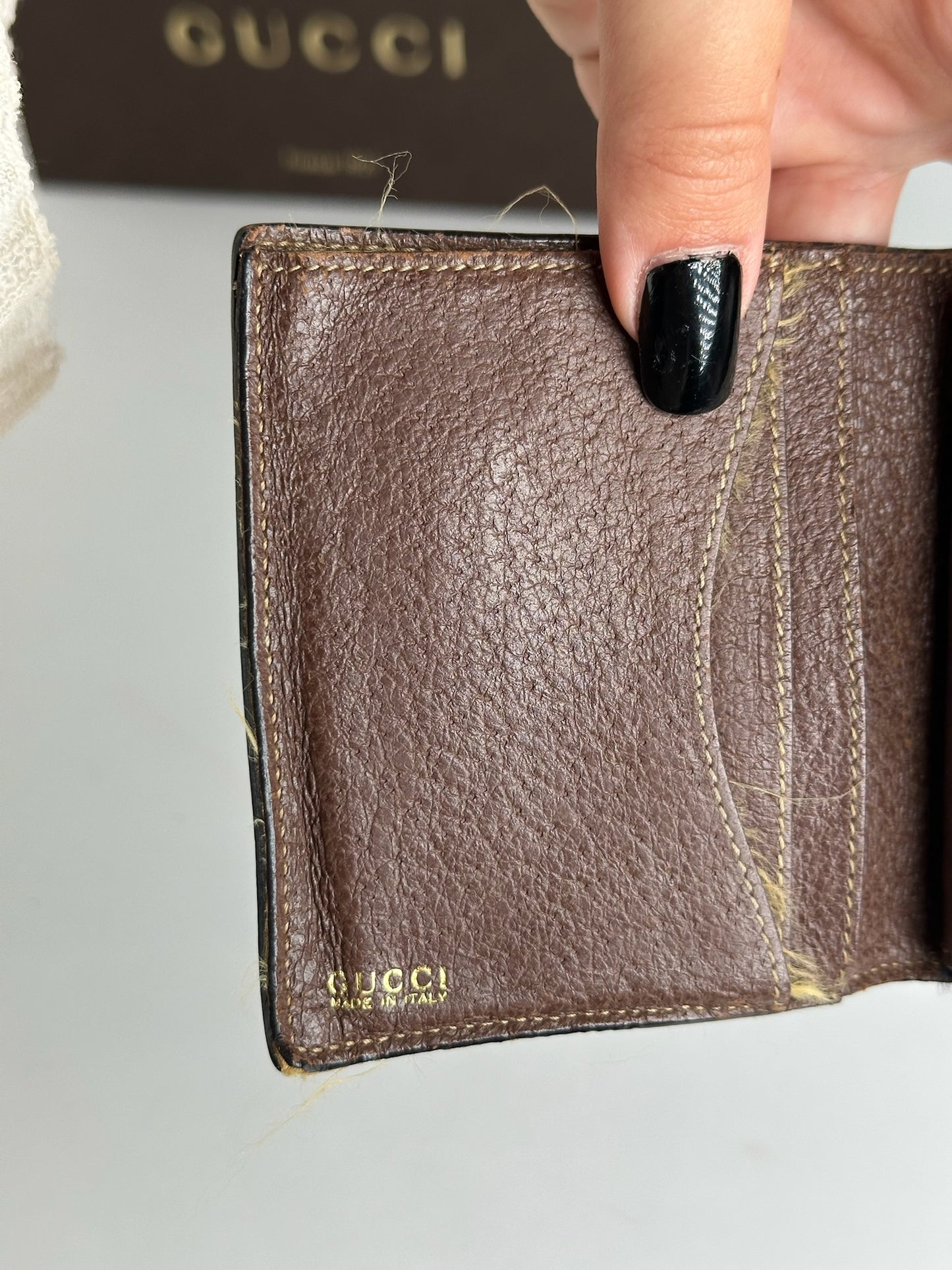 Vintage Gucci Horsebit Leather Wallet Brown