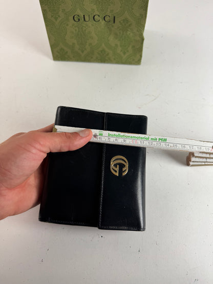 Vintage Gucci patent leather organizer / card holder black