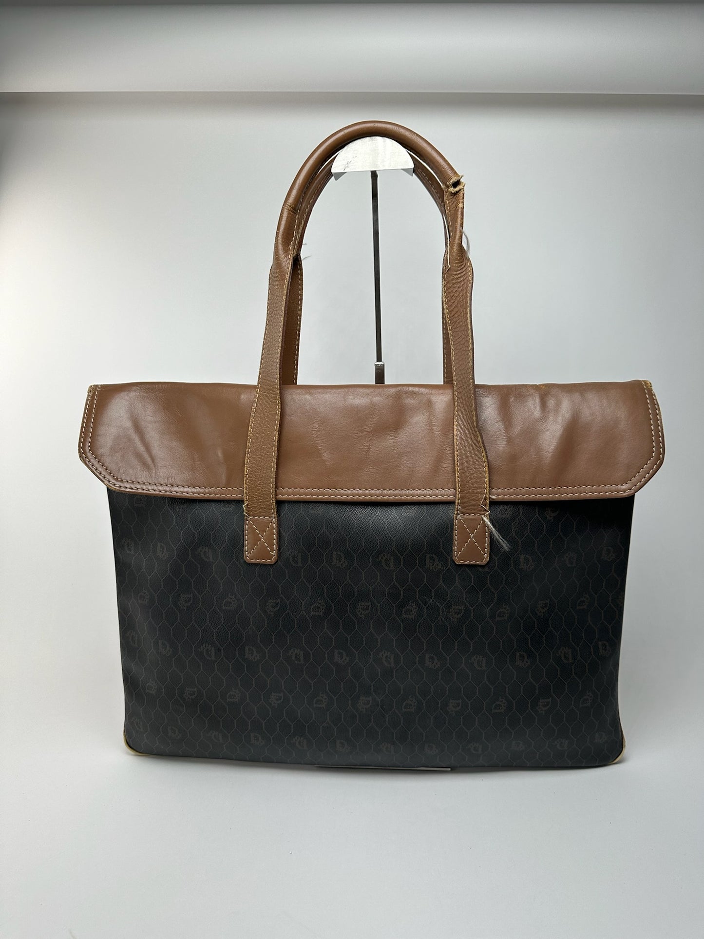 Sac de voyage vintage Dior Monogram Beige Marron