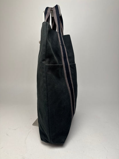 Vintage Hermes Canvas Tote bag black