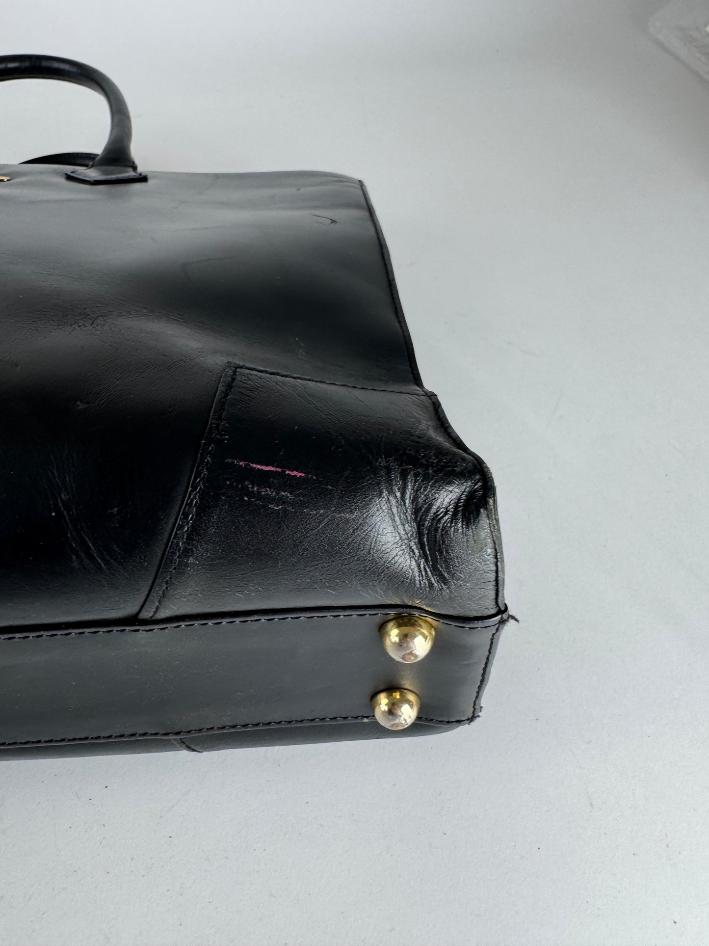 Vintage Vivienne Westwood Leather Bag Black