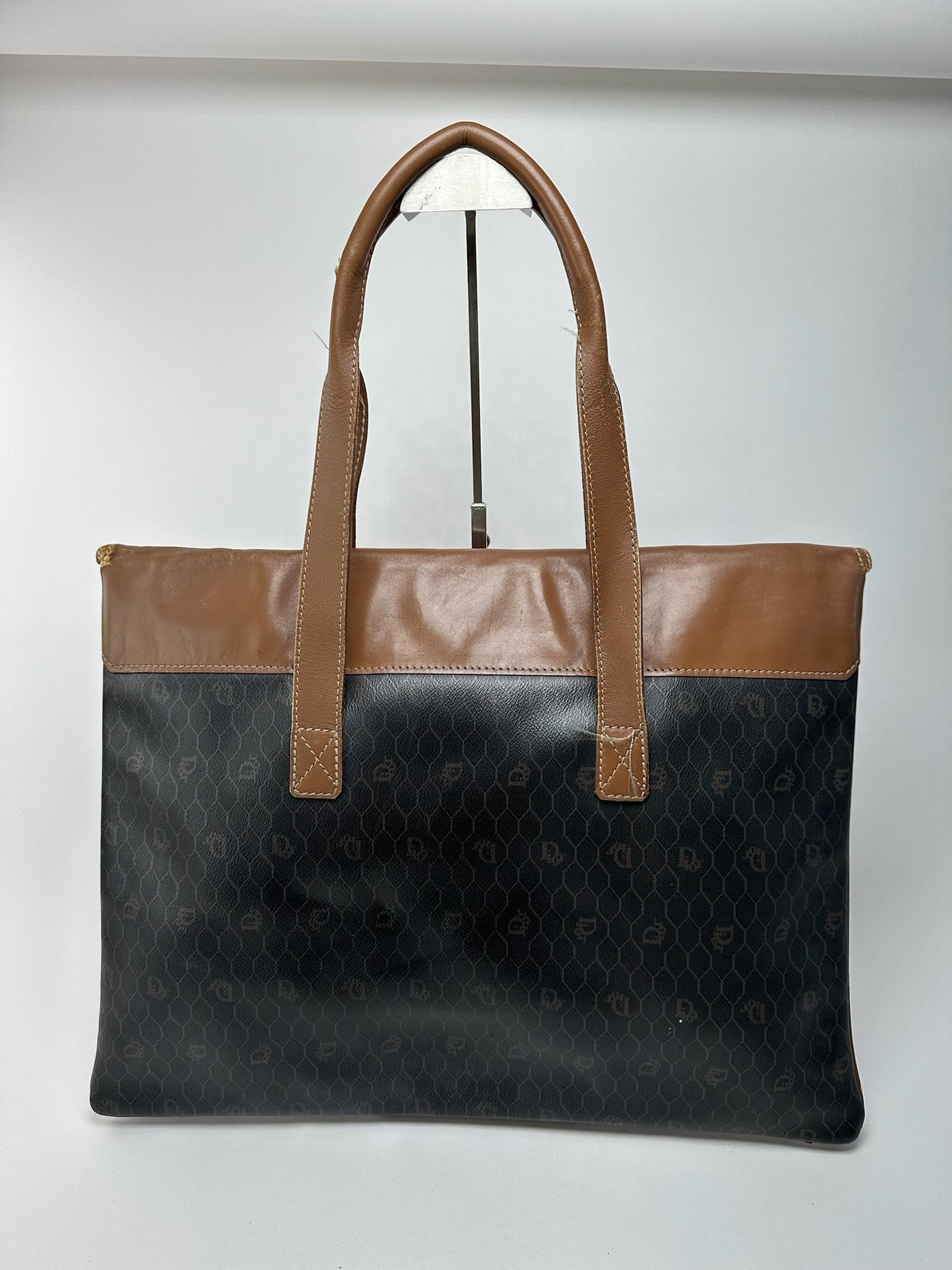 Sac de voyage vintage Dior Monogram Beige Marron