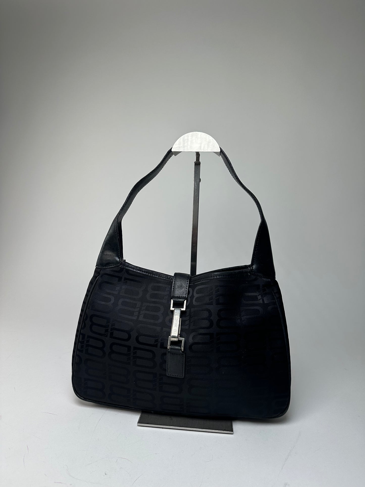 Vintage Balenciaga Monogram Handbag Black