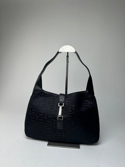 Vintage Balenciaga Monogram Handbag Black