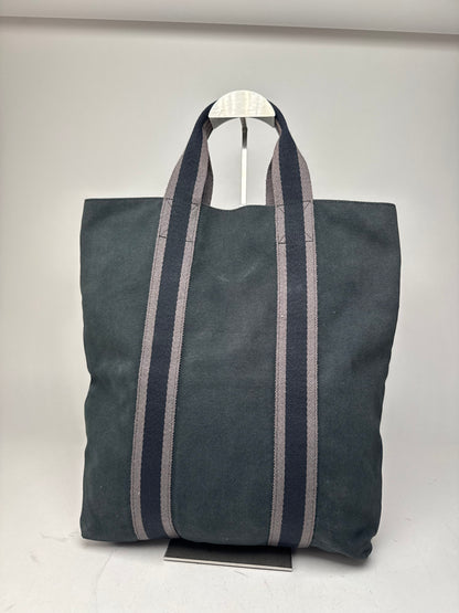 Vintage Hermes Canvas Tote bag black