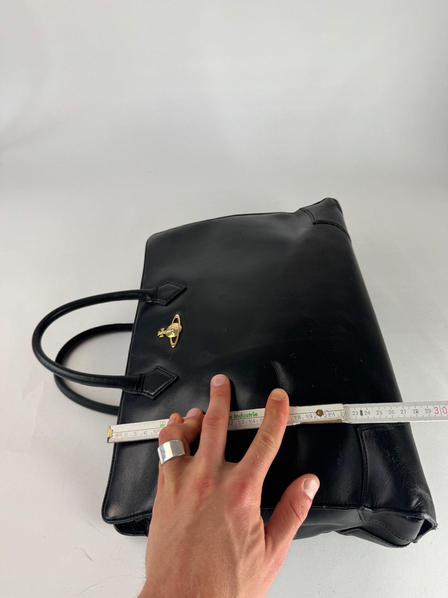 Vintage Vivienne Westwood Leather Bag Black