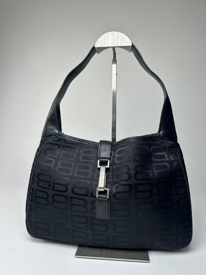 Vintage Balenciaga Monogram Handbag Black