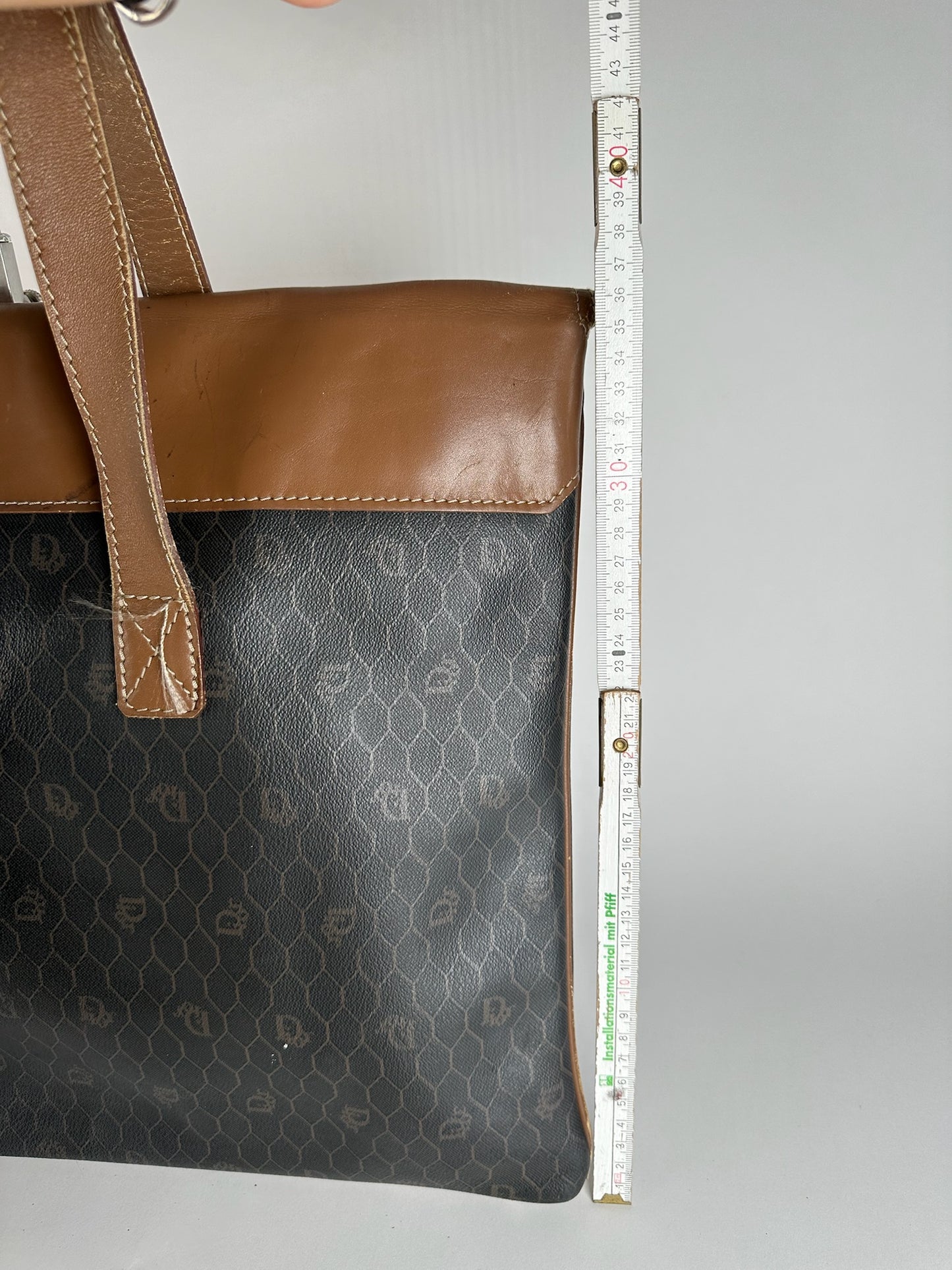 Sac de voyage vintage Dior Monogram Beige Marron