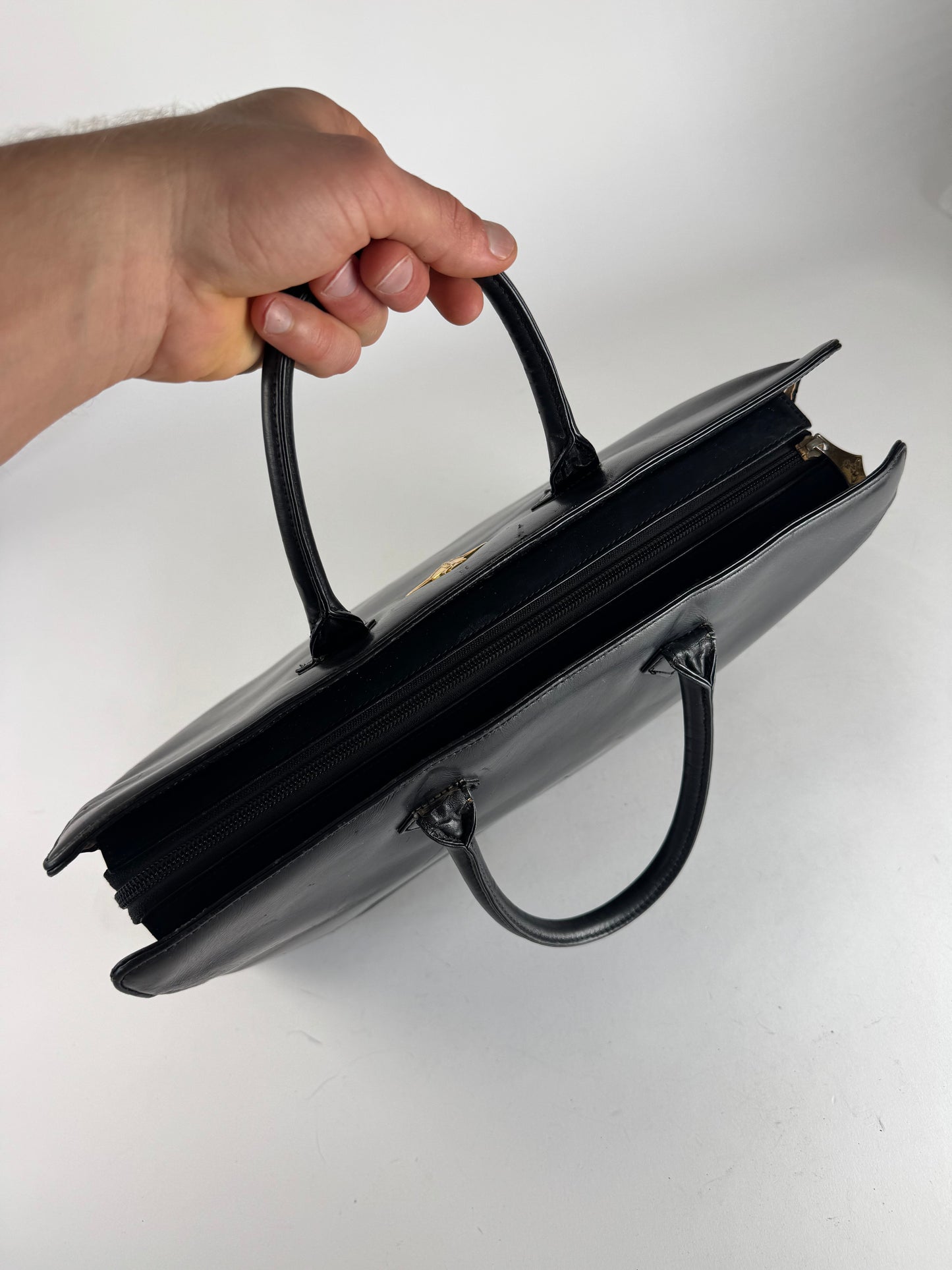 Vintage Vivienne Westwood Leather Bag Black