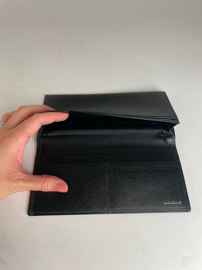 Vintage Givenchy Leather ID Holder Black
