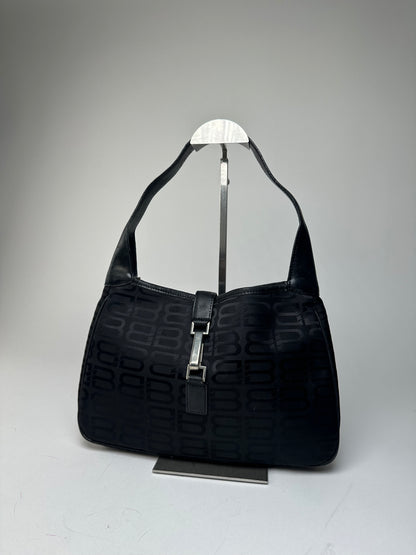 Vintage Balenciaga Monogram Handbag Black