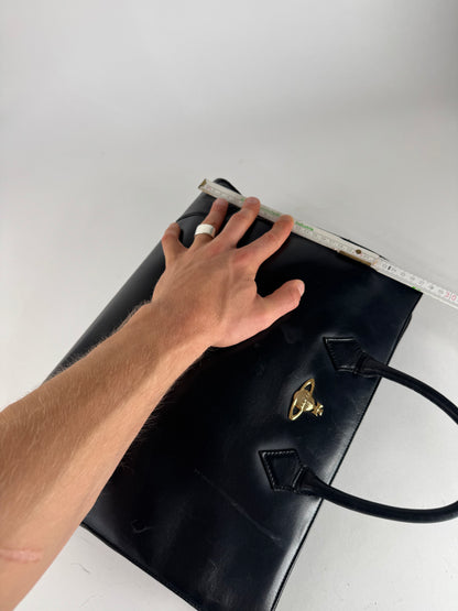 Vintage Vivienne Westwood Leather Bag Black