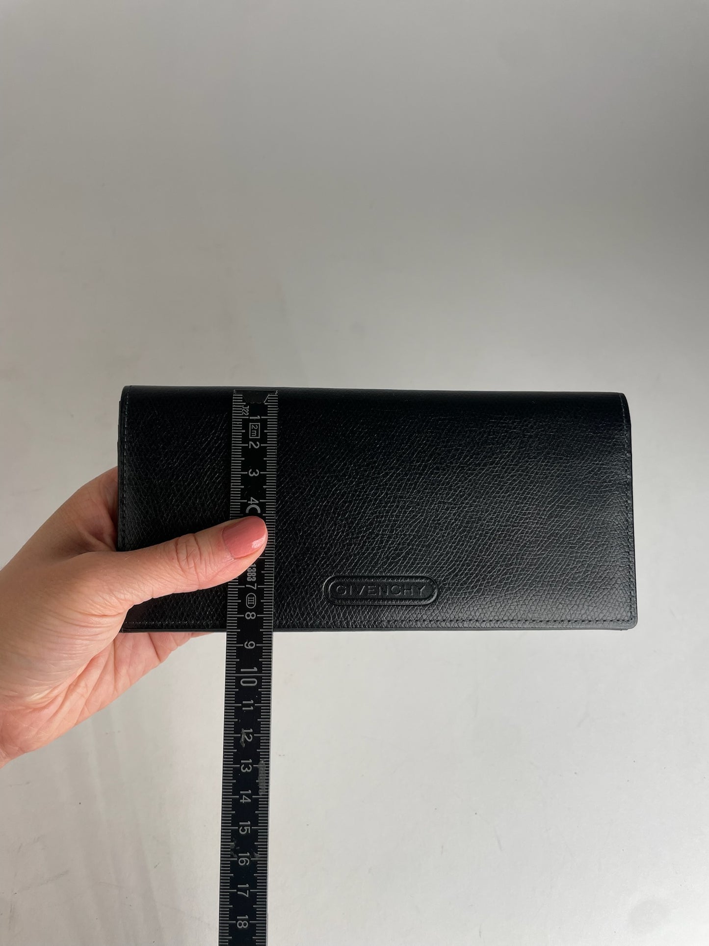 Vintage Givenchy Leather ID Holder Black