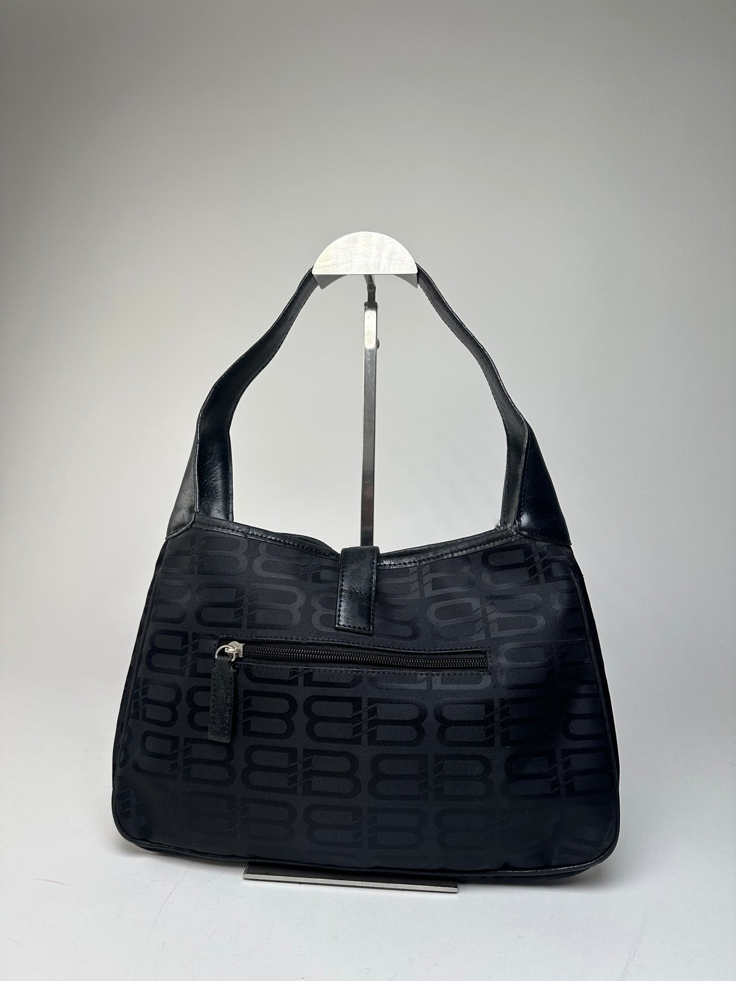 Vintage Balenciaga Monogram Handbag Black