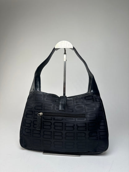 Vintage Balenciaga Monogram Handbag Black