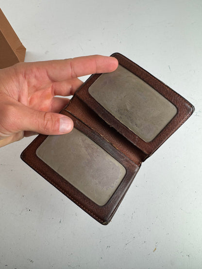 Vintage Louis Vuitton Monogram Card holder leather brown