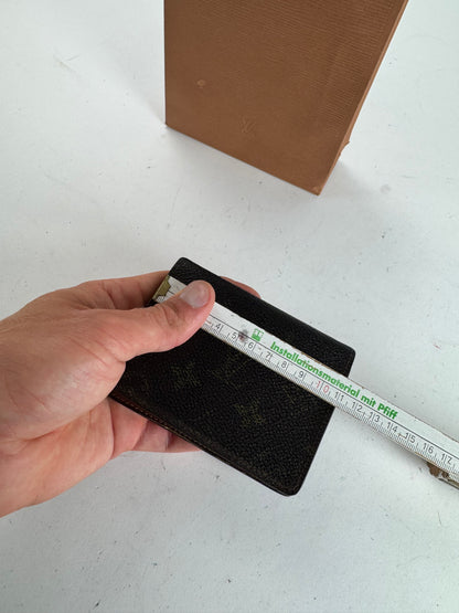 Vintage Louis Vuitton Monogram Card holder leather brown