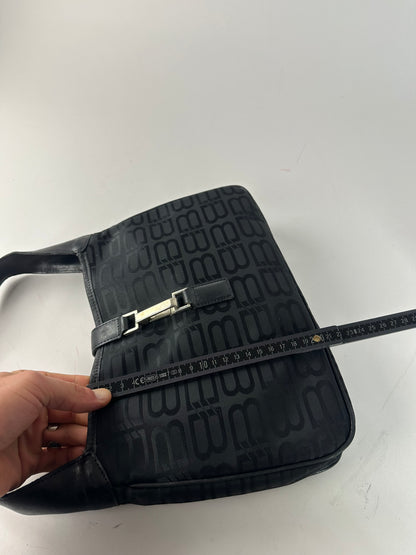 Vintage Balenciaga Monogram Handbag Black