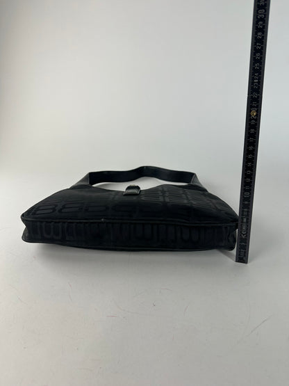 Vintage Balenciaga Monogram Handbag Black