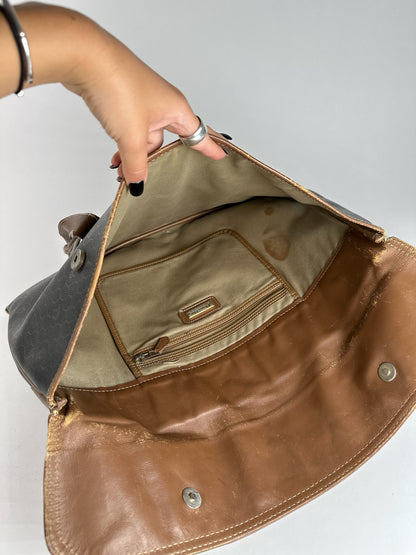 Sac de voyage vintage Dior Monogram Beige Marron