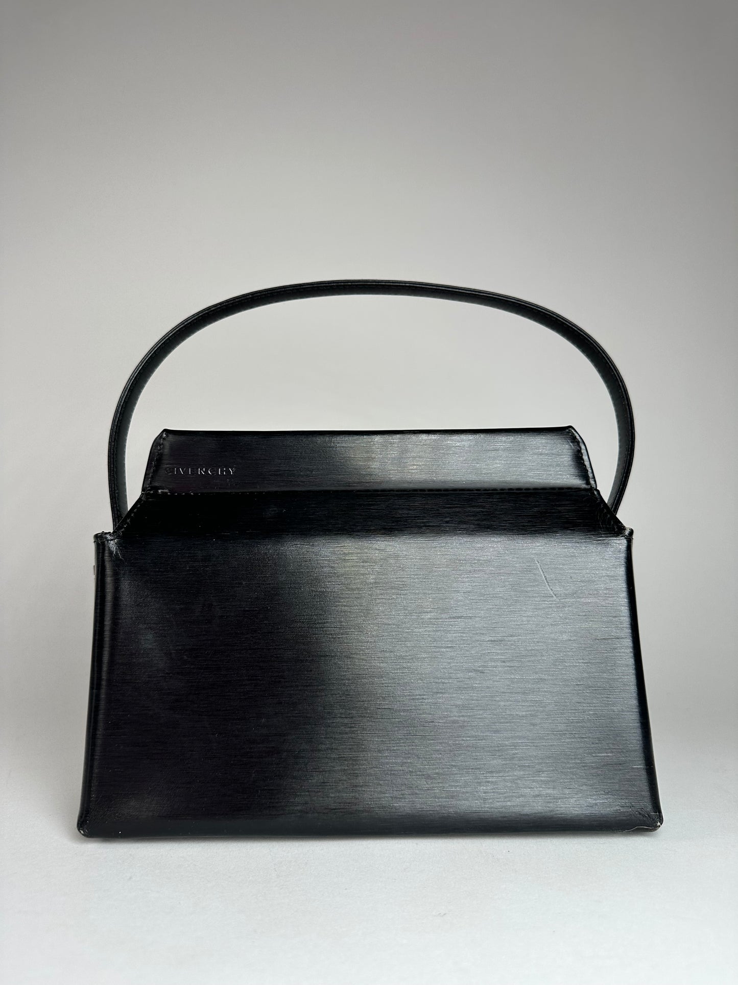 Vintage Givenchy Patent Leather Handbag Black
