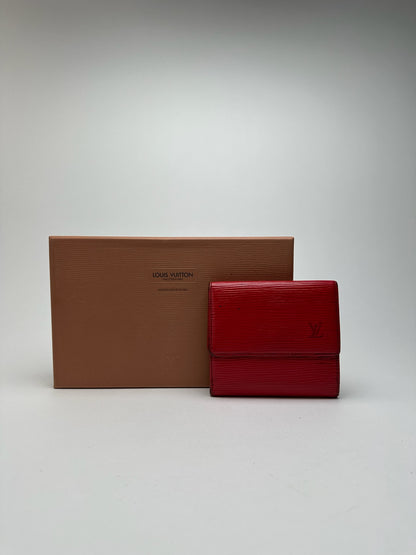 Vintage Louis Vuitton EPI Leather wallet red