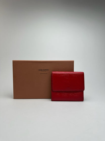 Vintage Louis Vuitton EPI Leather wallet red