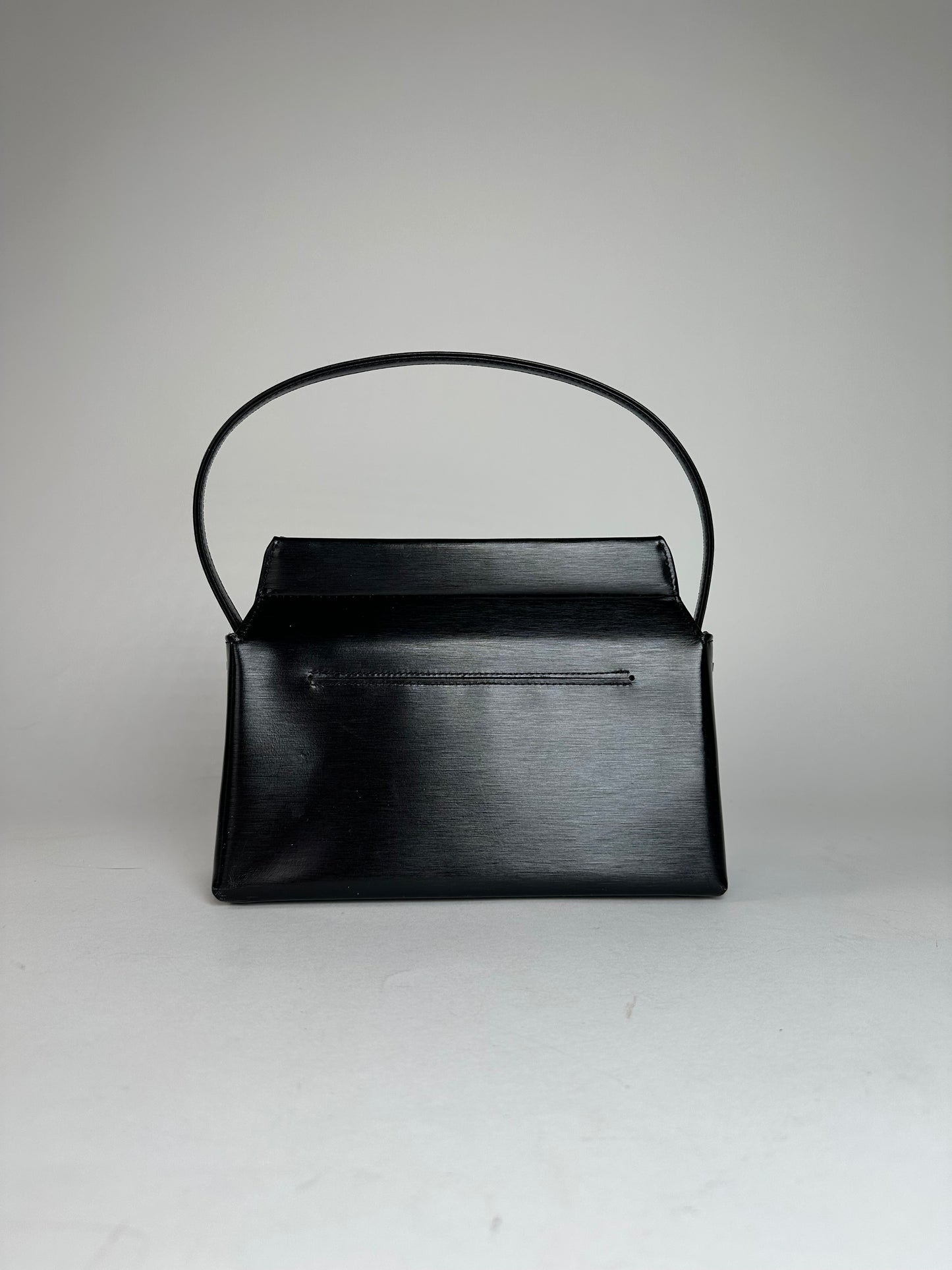 Vintage Givenchy Patent Leather Handbag Black